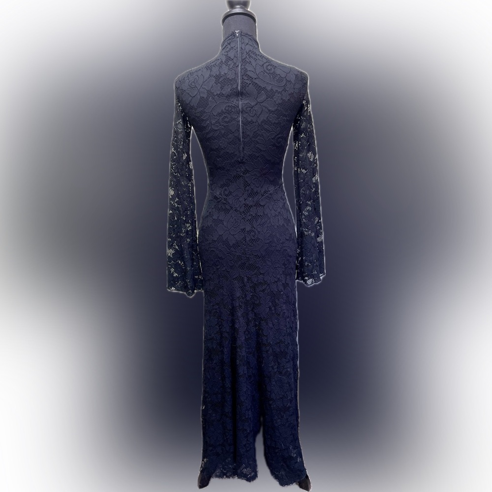 Vintage Lip Service Black Lace Dress - Picture 3 of 10